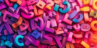 缤纷多彩立体字母大集合