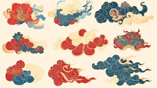 中式传统云纹图案集合