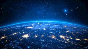 地球夜景 宇宙下的璀璨灯火