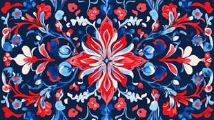 俄式经典花卉图案纹饰