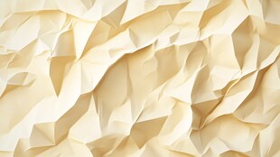 皱巴巴的米黄色纸张纹理