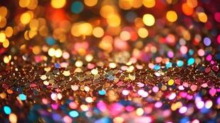 梦幻彩色光斑背景效果