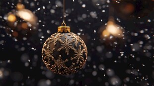 圣诞挂饰 璀璨雪花球饰