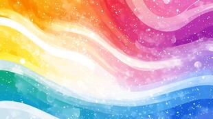 梦幻彩虹渐变流体背景图