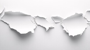 撕开的白色纸张纹理效果