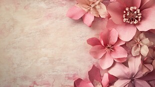 浪漫粉色花卉背景纹理