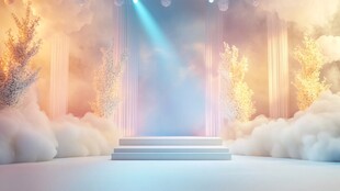 梦幻舞台场景 浪漫氛围