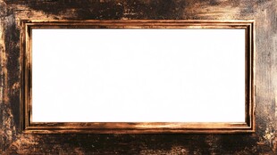 复古木质画框 空白待填充