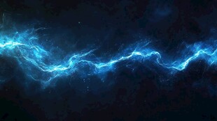 蓝色动感光带科技背景图