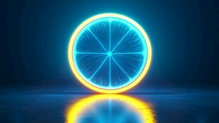 霓虹柠檬圈 梦幻光影效果