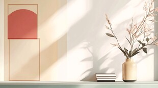 简约室内角落的温馨景致