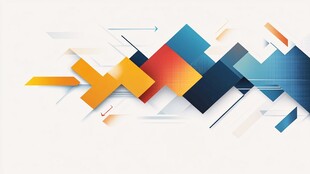 几何色块构成的动感背景