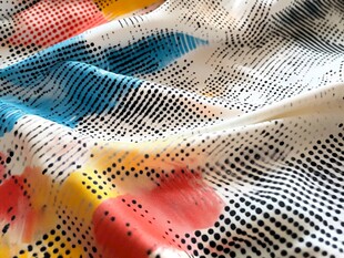 多彩抽象图案的布料纹理