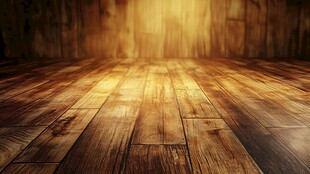 木质地板与暖光背景空间