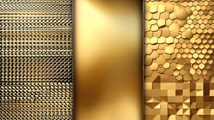 三张金色质感纹理背景图