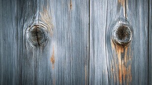 老旧蓝灰木板纹理特写