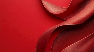 红色绸带优雅质感背景