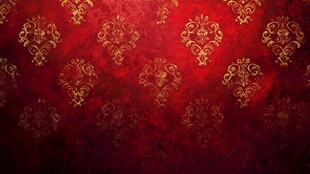 红色复古花纹背景图案