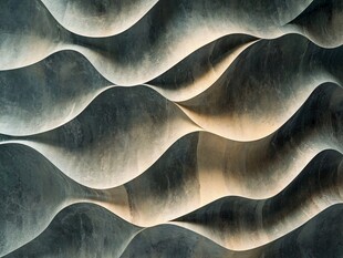 立体波浪纹理艺术背景图