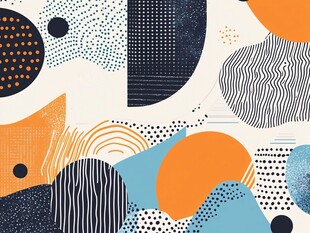 抽象几何图案艺术背景