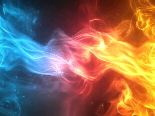 冰火交融奇幻视觉效果