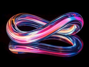 炫彩无限符号抽象艺术图