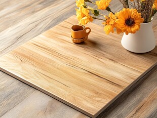 木纹瓷砖搭配温馨小物