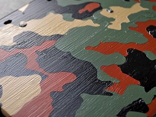 多彩迷彩纹理表面特写