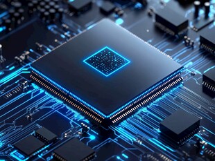 炫酷芯片于电路板上闪耀