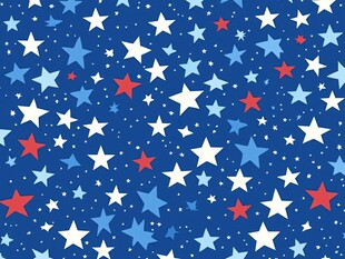 星罗棋布的多彩星星图案