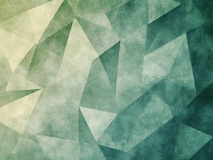 绿调几何多边形抽象背景
