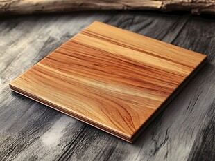 木纹精美方形木板展示