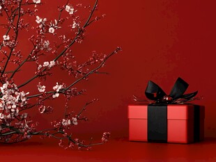 红梅伴礼 尽显中式浪漫