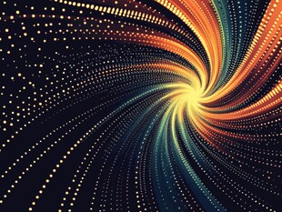 炫彩螺旋光线抽象背景图