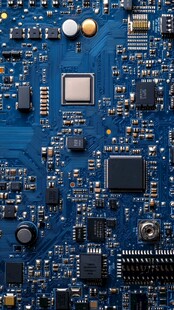 精密电路板细节特写