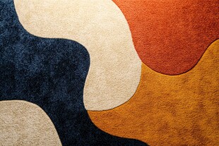 多彩几何图案地毯纹理