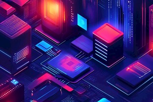 未来科技感的芯片与硬件场景