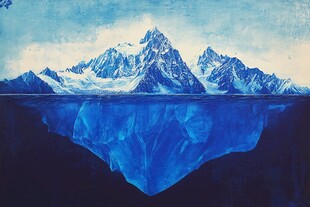 梦幻冰山 海上的冰雪奇观