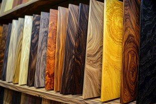 多样木材样本展示架