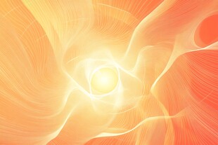 梦幻橙黄渐变抽象光感背景