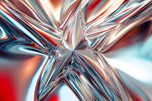 炫彩金属质感星形图案