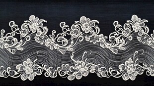 精美白色蕾丝花边装饰