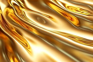 流动的金色光泽纹理