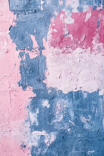 斑驳粉蓝墙面纹理