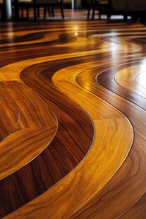 独特曲线实木地板纹理