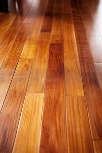 光泽实木地板纹理特写