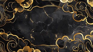 黑金云纹大理石风背景图