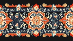 传统中式精美花纹图案