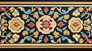 古典精美中式花卉纹饰图案