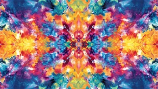 绚丽多彩抽象对称图案